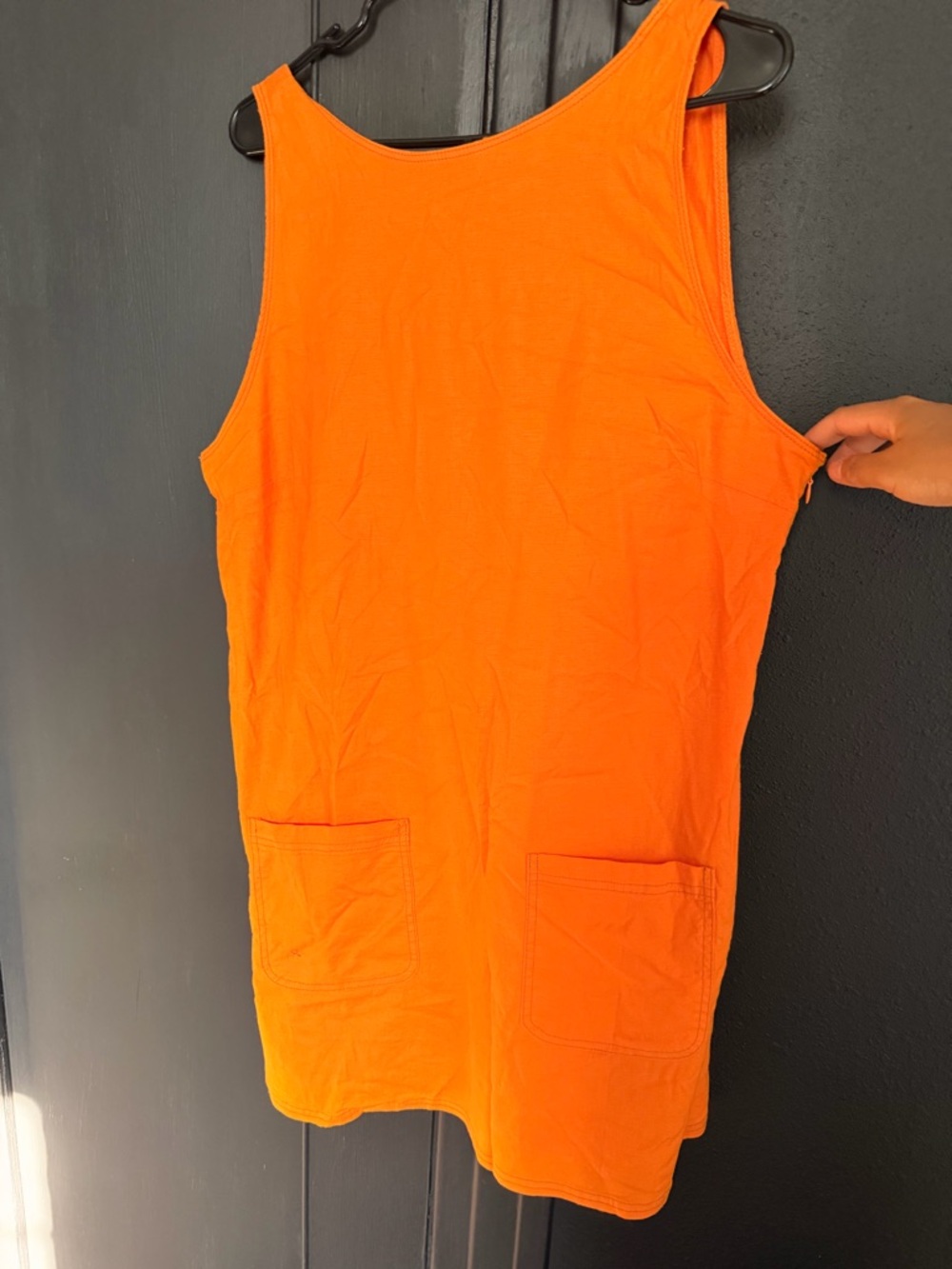 Urban Outfitters Orange Backless Tank Dress